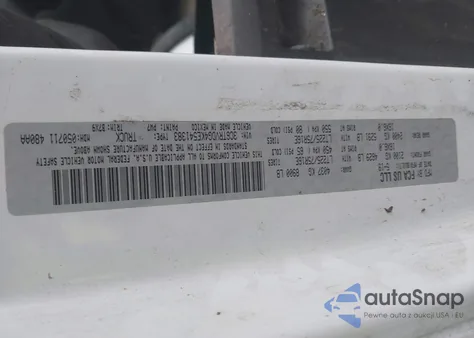 2019 Ram Promaster 2500 High Roof 159 Wb from USA, damaged, VIN 3C6TRVDG4KE541383